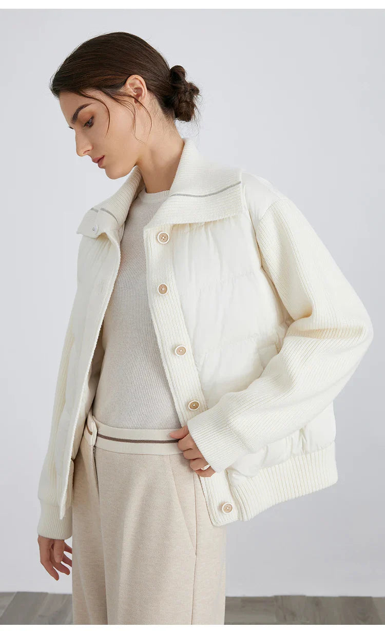 Spliced Down Wool Jacket