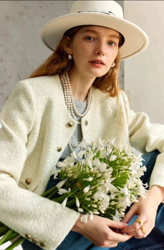 Luxury blazer and skirt set