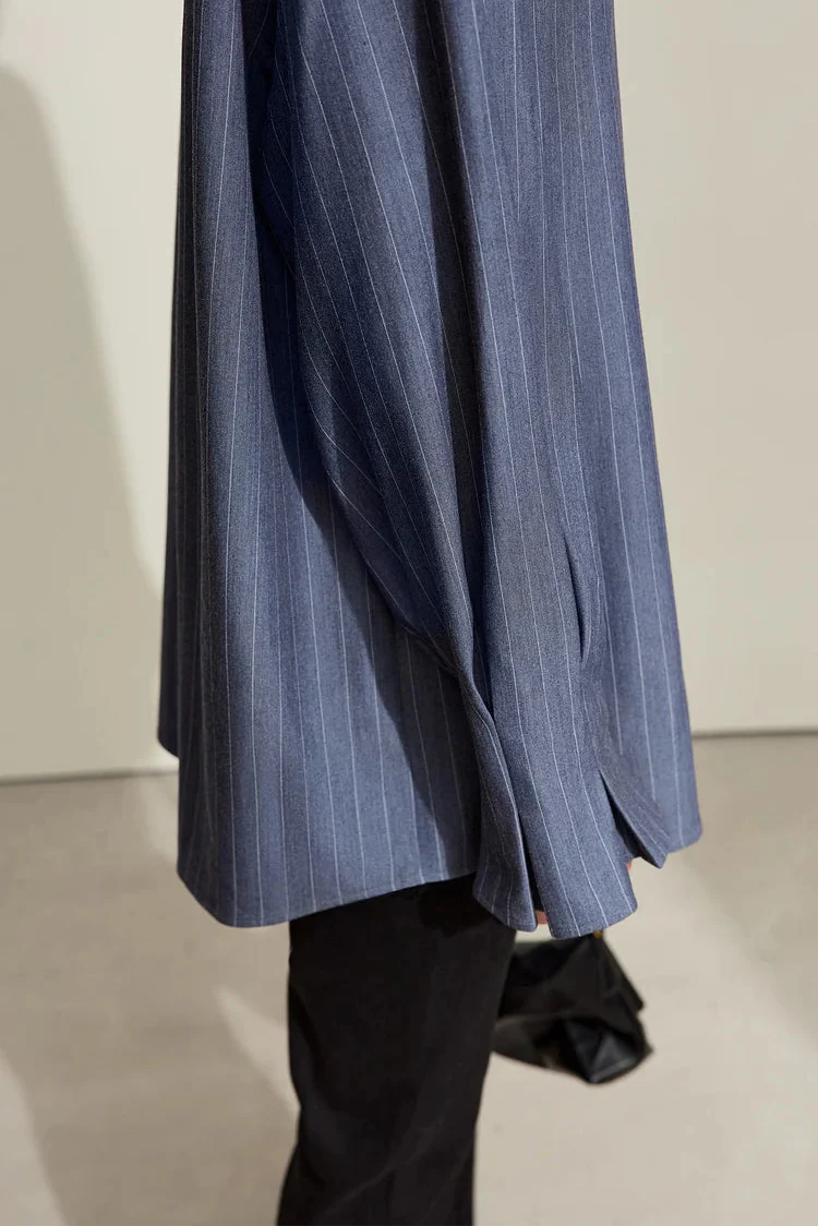 Loose Long Sleeve Striped Shirt