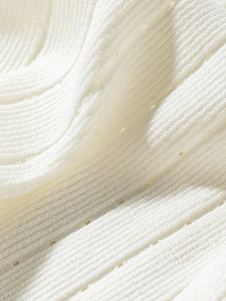 Silk Knitted Versatile Classic Beige Cardigan