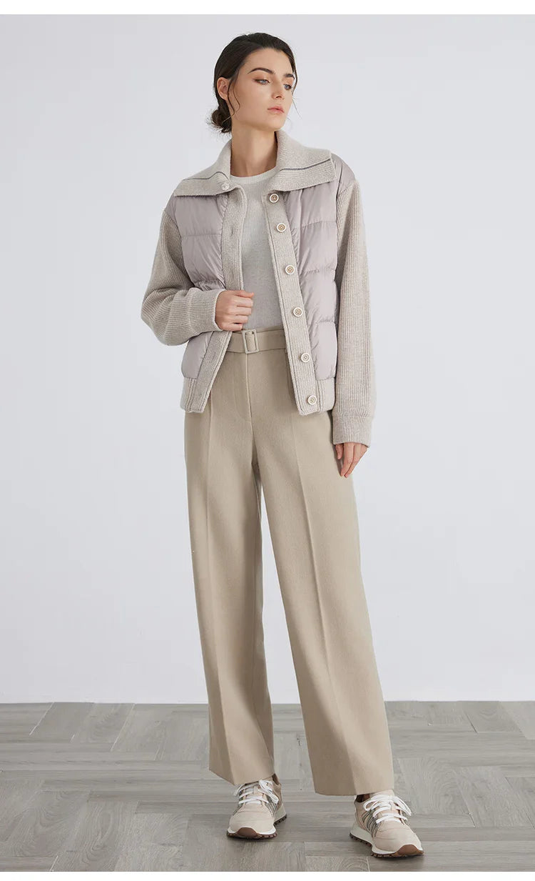 Spliced Down Wool Jacket