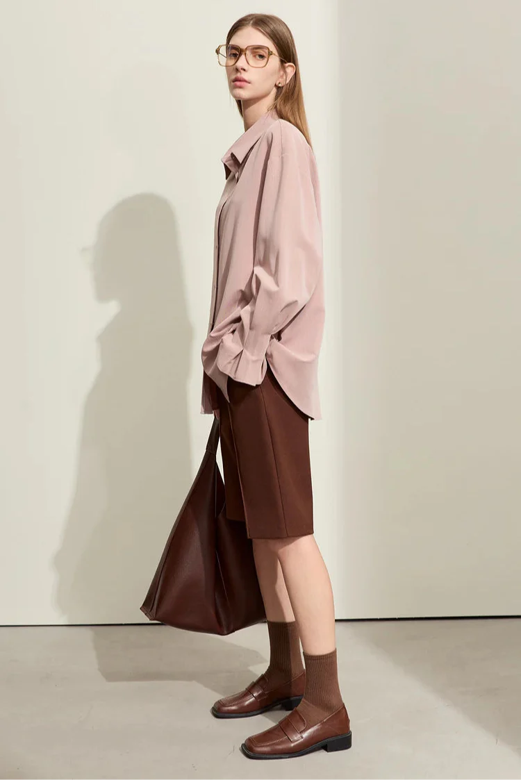 Loose Long Sleeve Striped Shirt