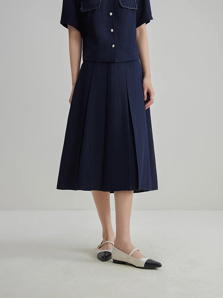 Elegant Classic Top and Skirt Set