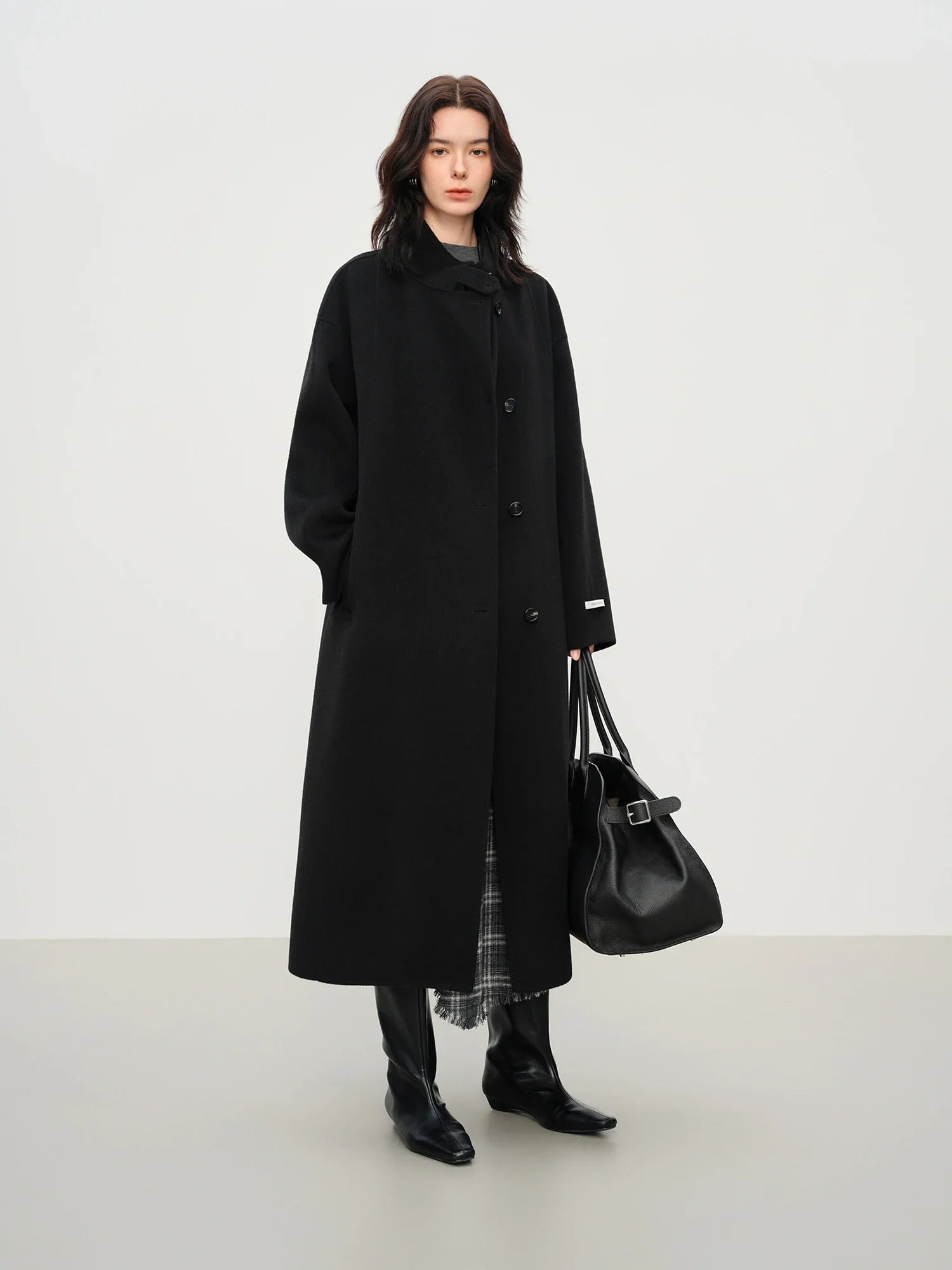Wool Double-Faced Long Coat