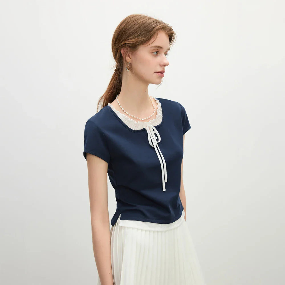 Elegant Navy Blue Top