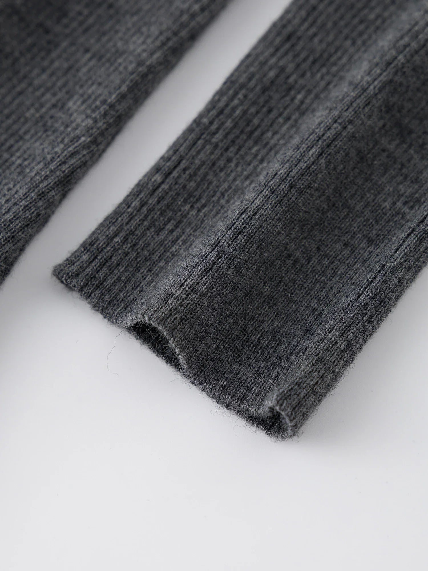 Asymmetric Knit Wool Sweater