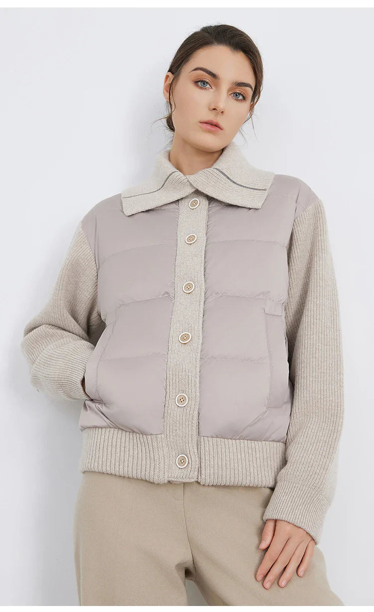 Spliced Down Wool Jacket