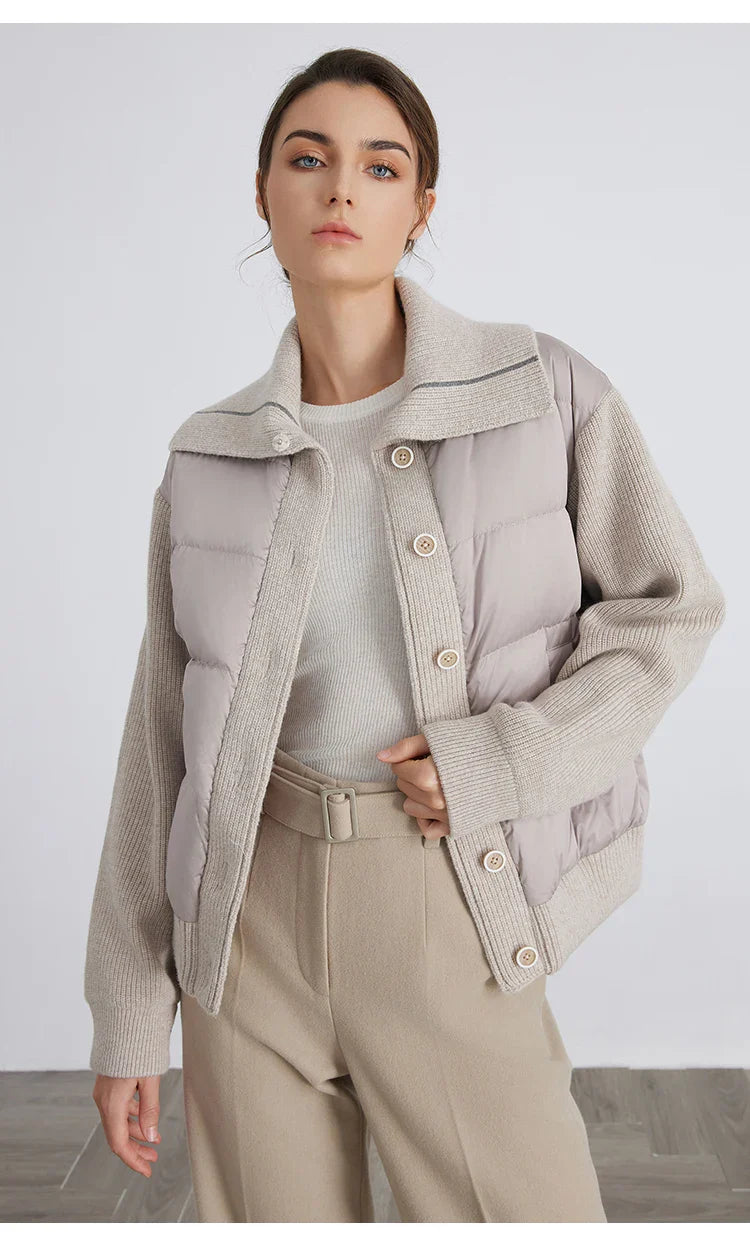 Spliced Down Wool Jacket