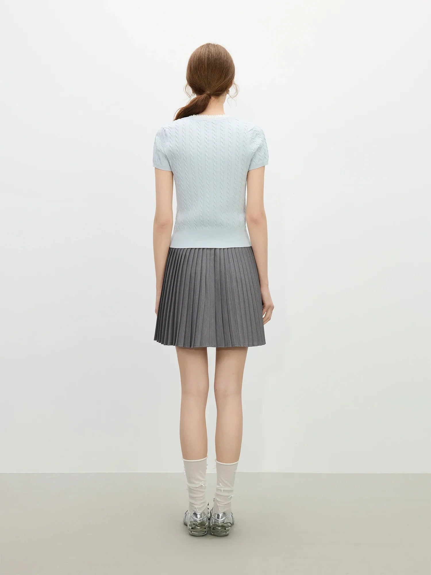 Cable Knit Slmi Fit Top