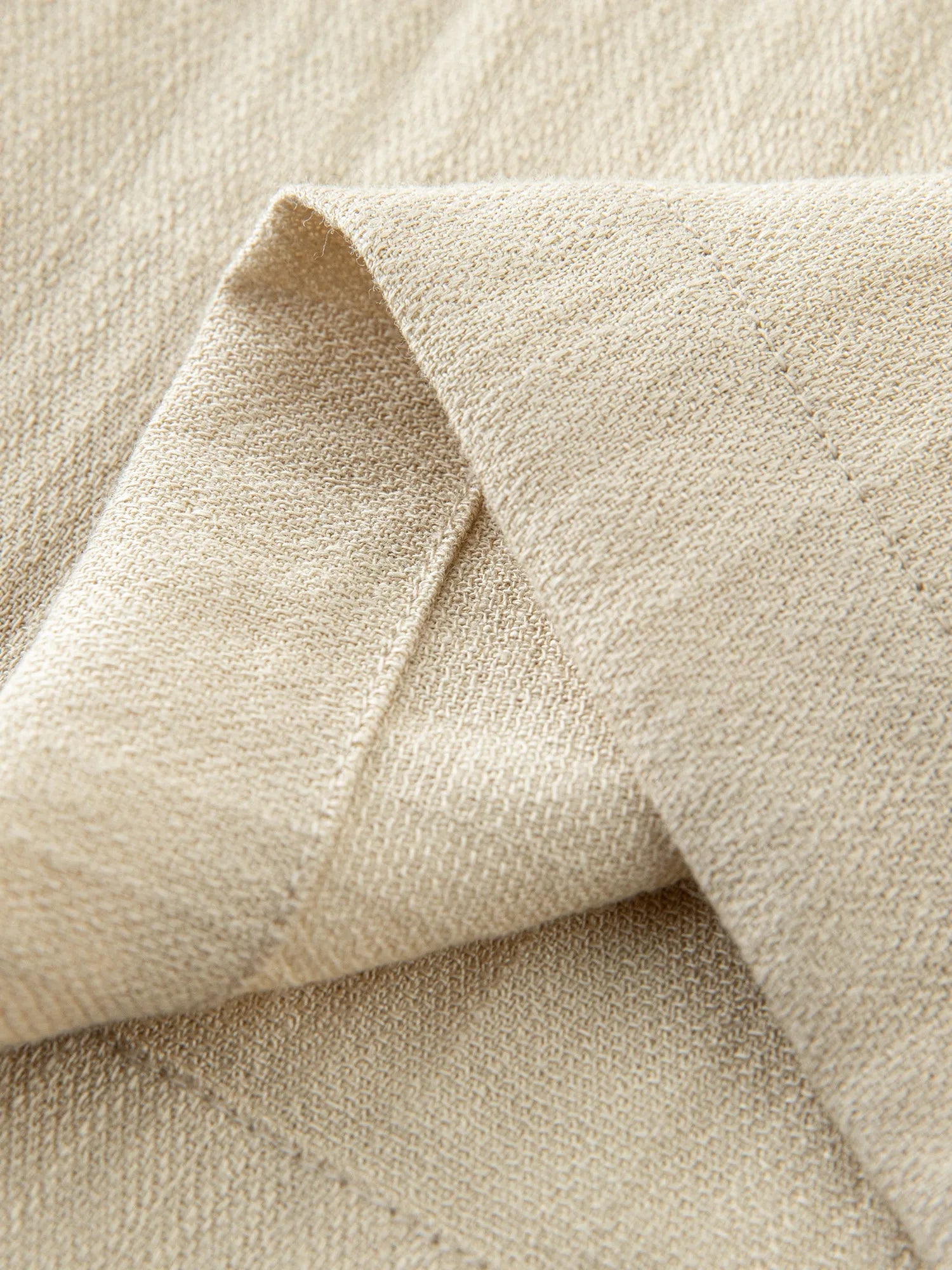 Linen Straight Elastic HIgh Waist Casual Pants