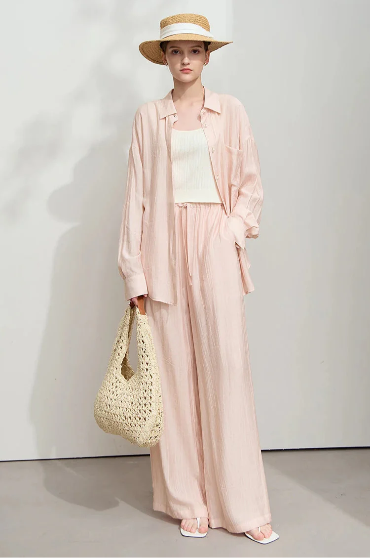 Minimalism Loose Shirt and Pants Set