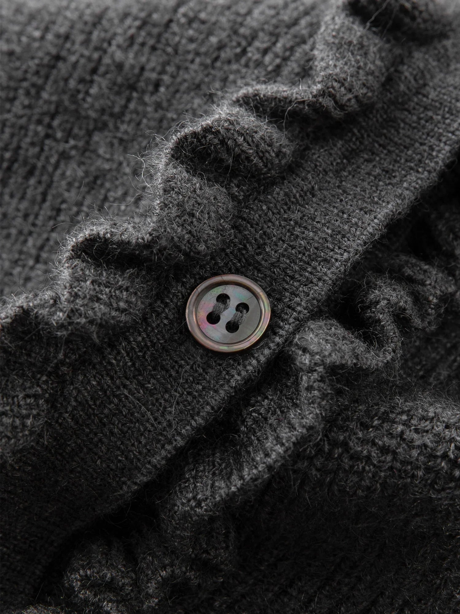 Knitted Dark Grey Cardigan