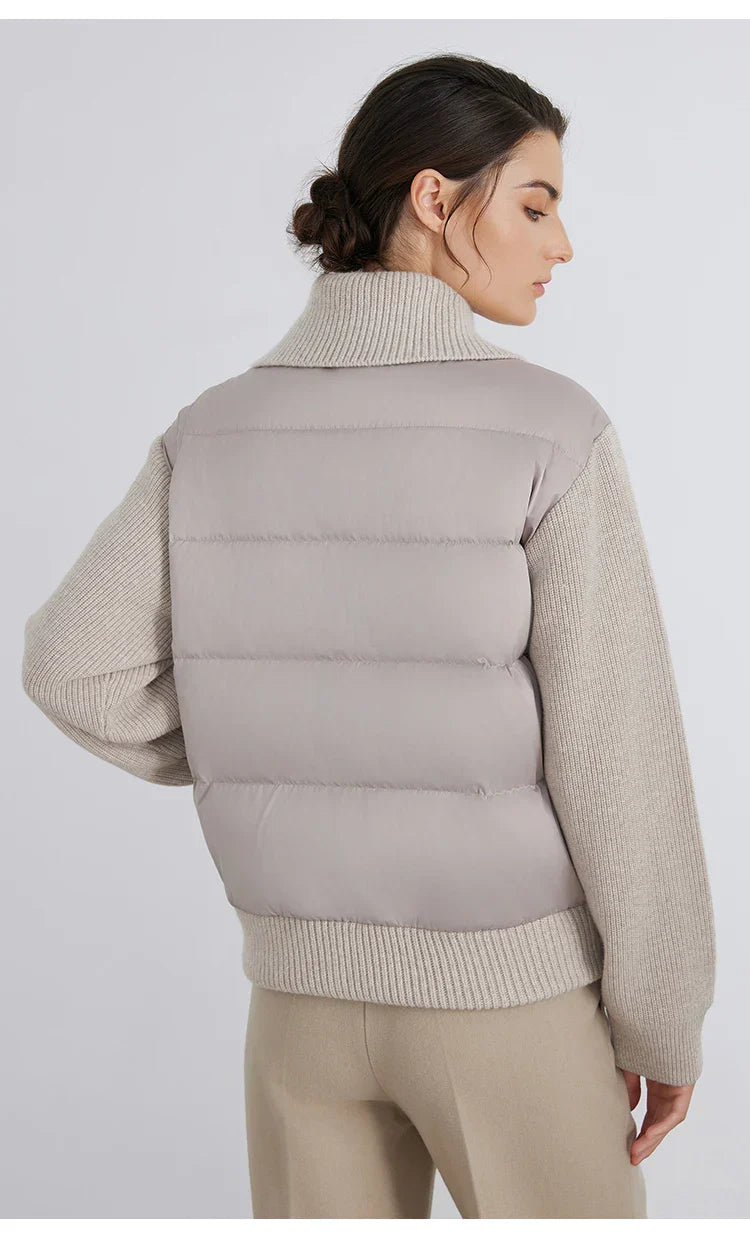 Spliced Down Wool Jacket