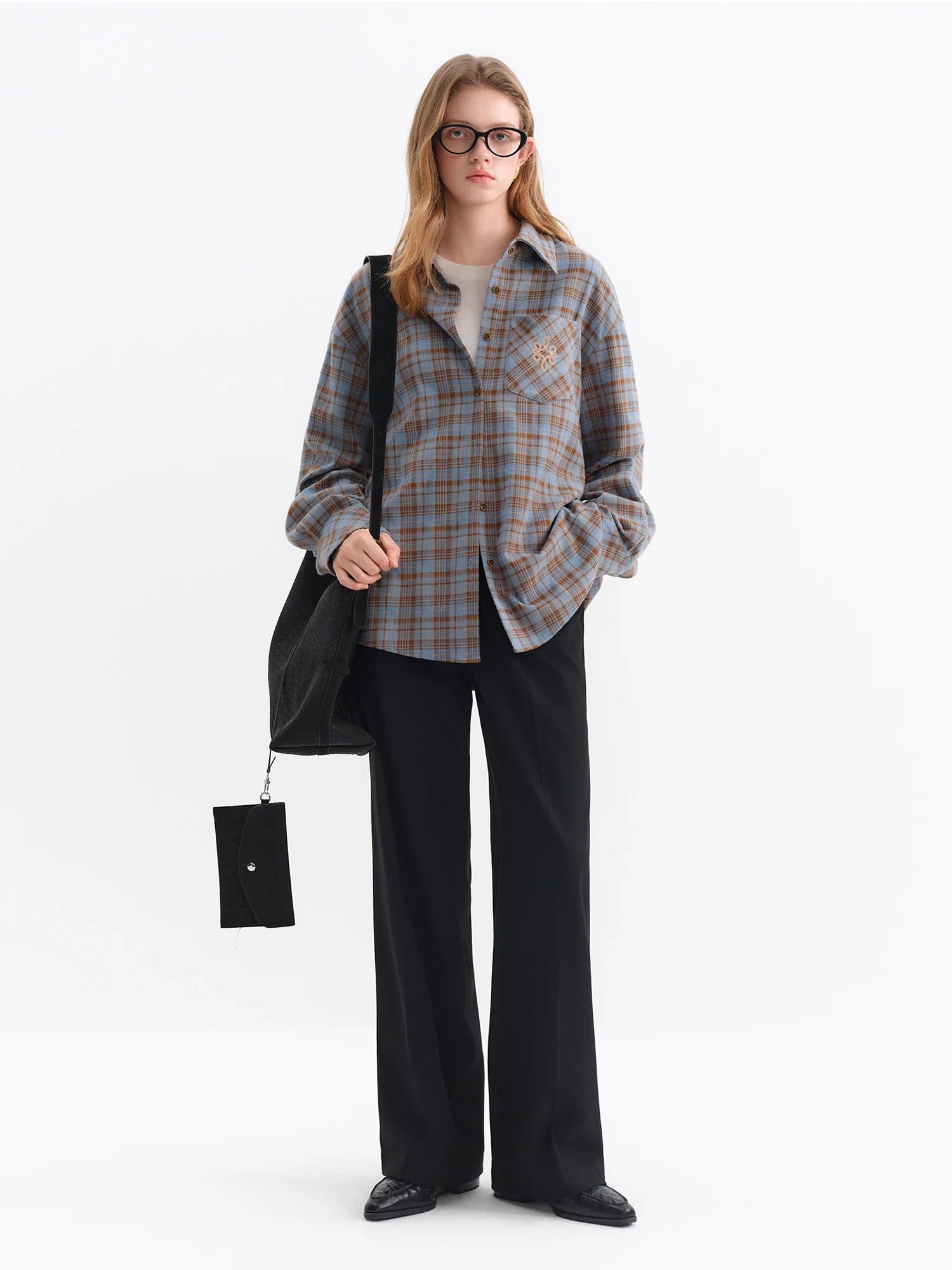 Classic High-Waisted Straight Leg Pants