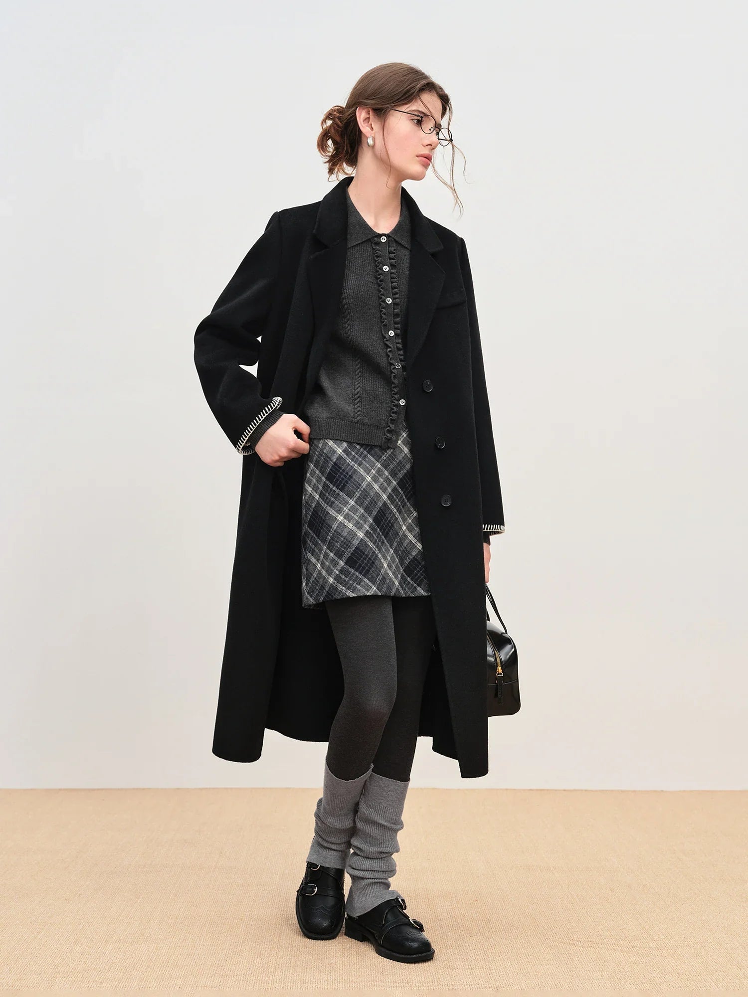 Knitted Dark Grey Cardigan