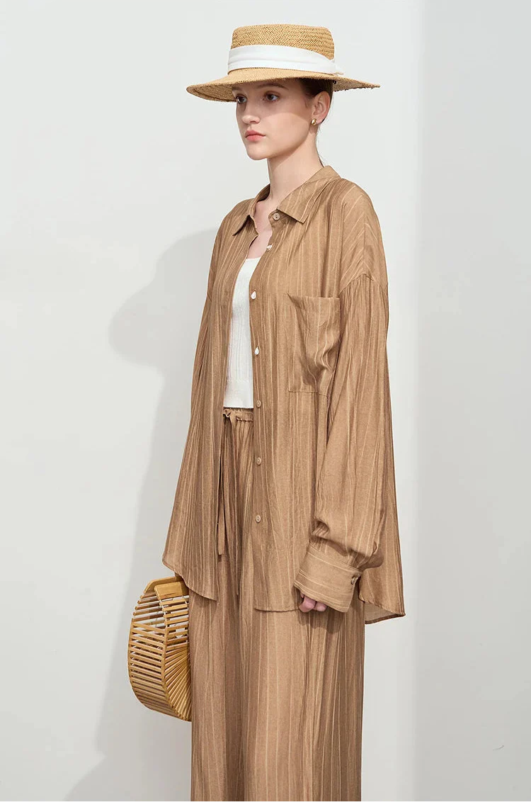 Minimalism Loose Shirt and Pants Set