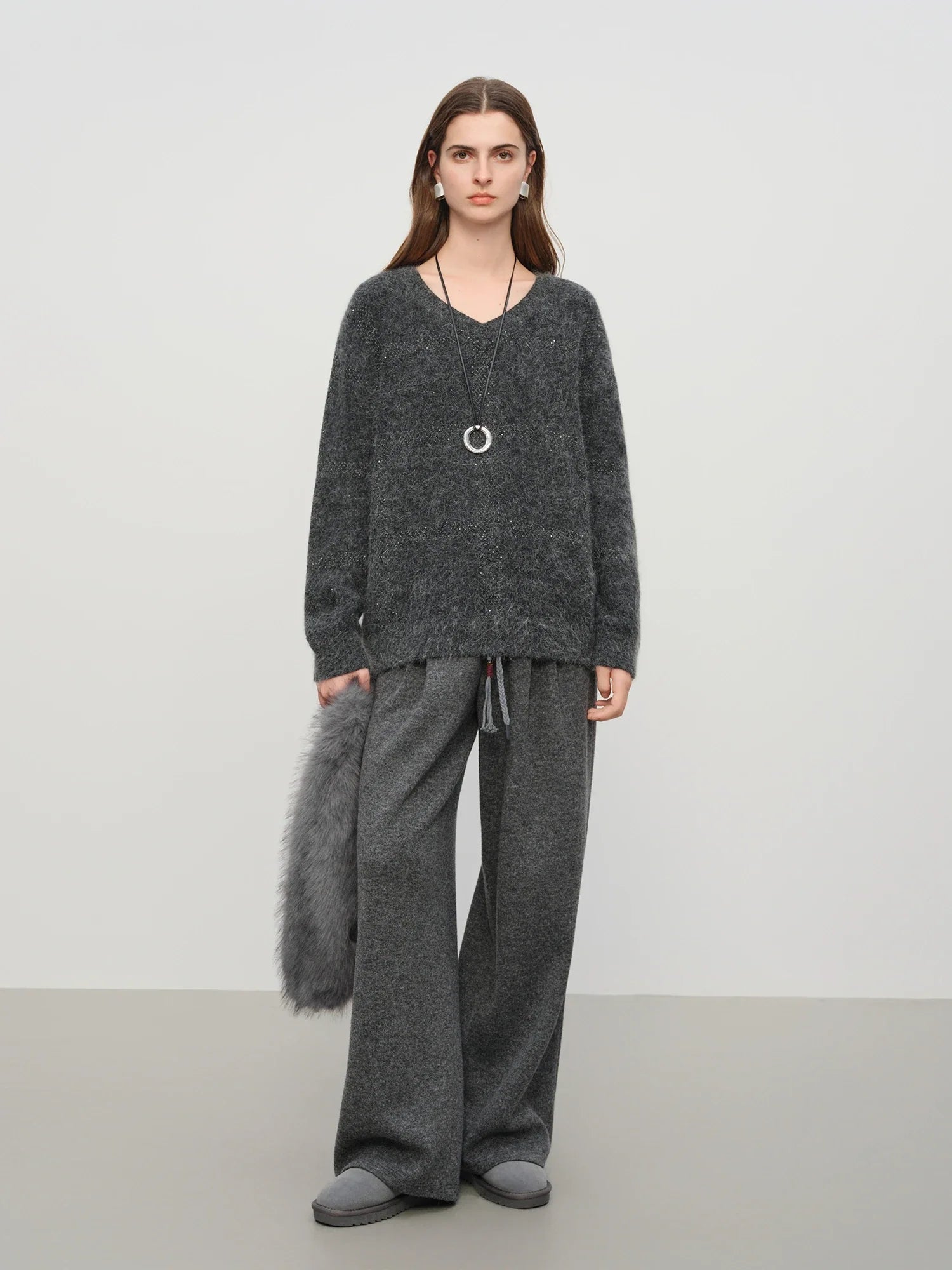 Casual Loose Wool Pants