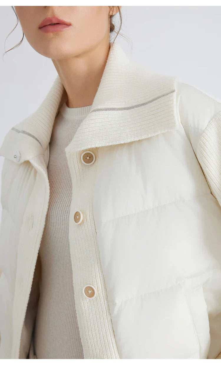 Spliced Down Wool Jacket