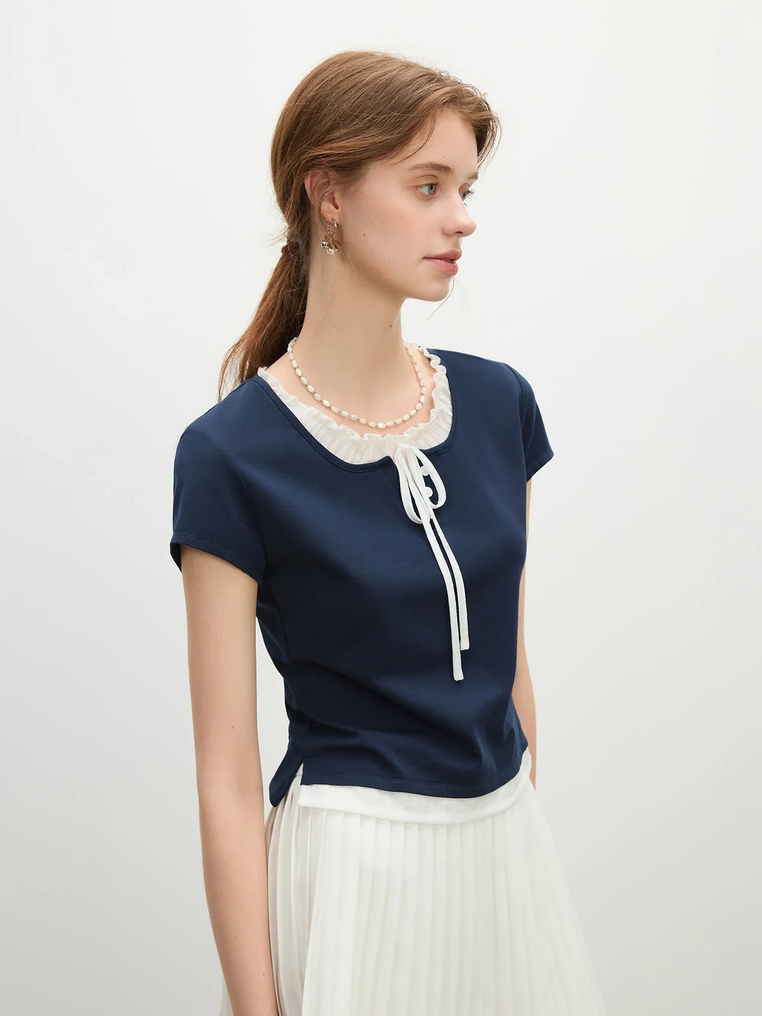 Elegant Navy Blue Top