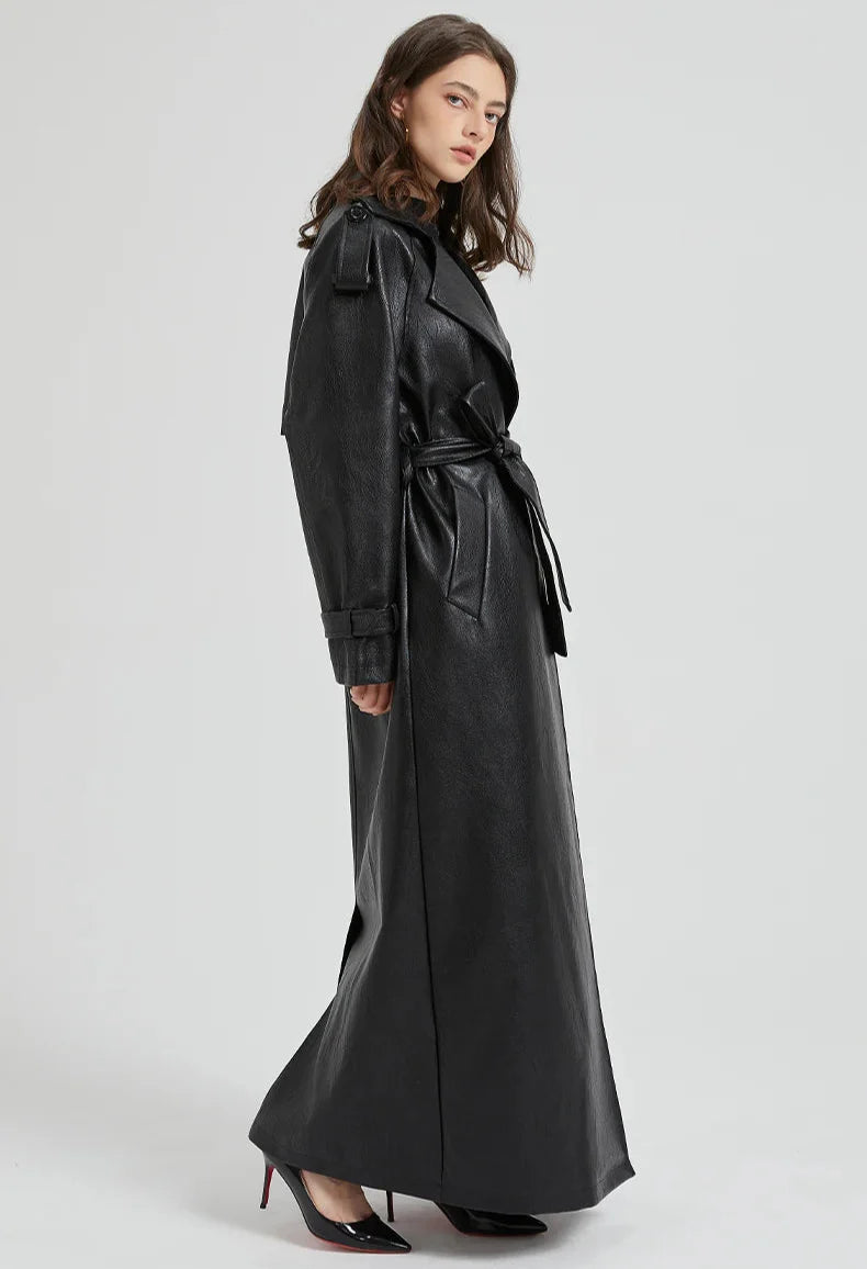 Long Leather Coat
