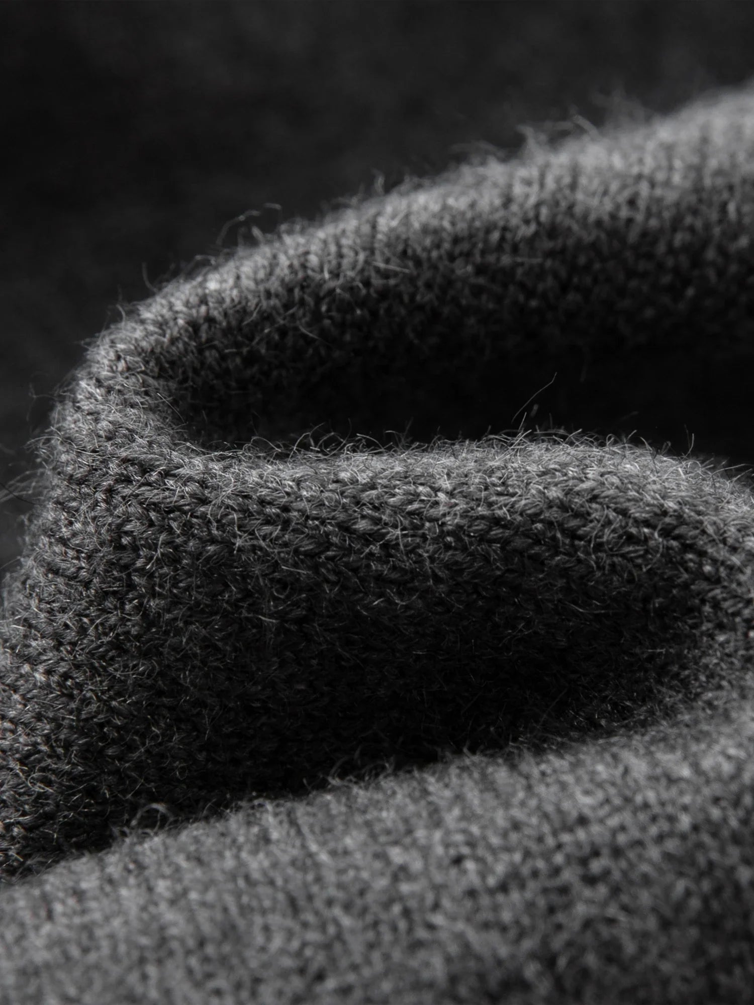 Knitted Dark Grey Cardigan