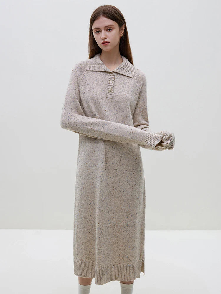 Woolen Long Sweater Dress