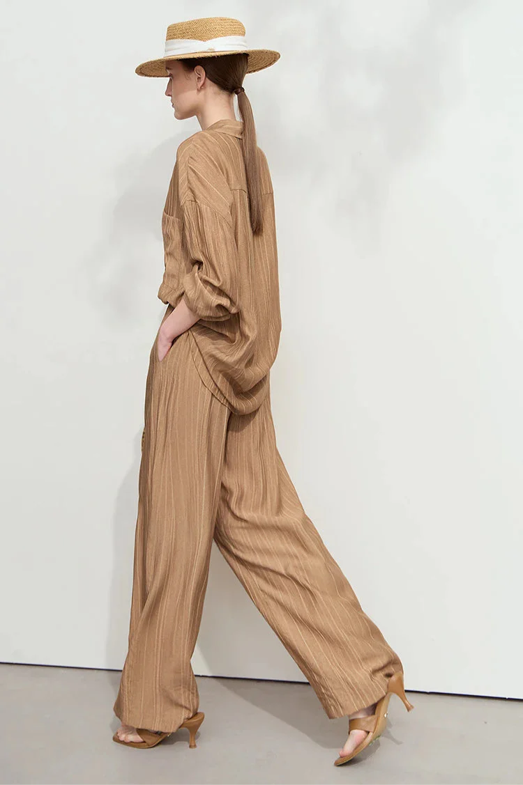 Minimalism Loose Shirt and Pants Set