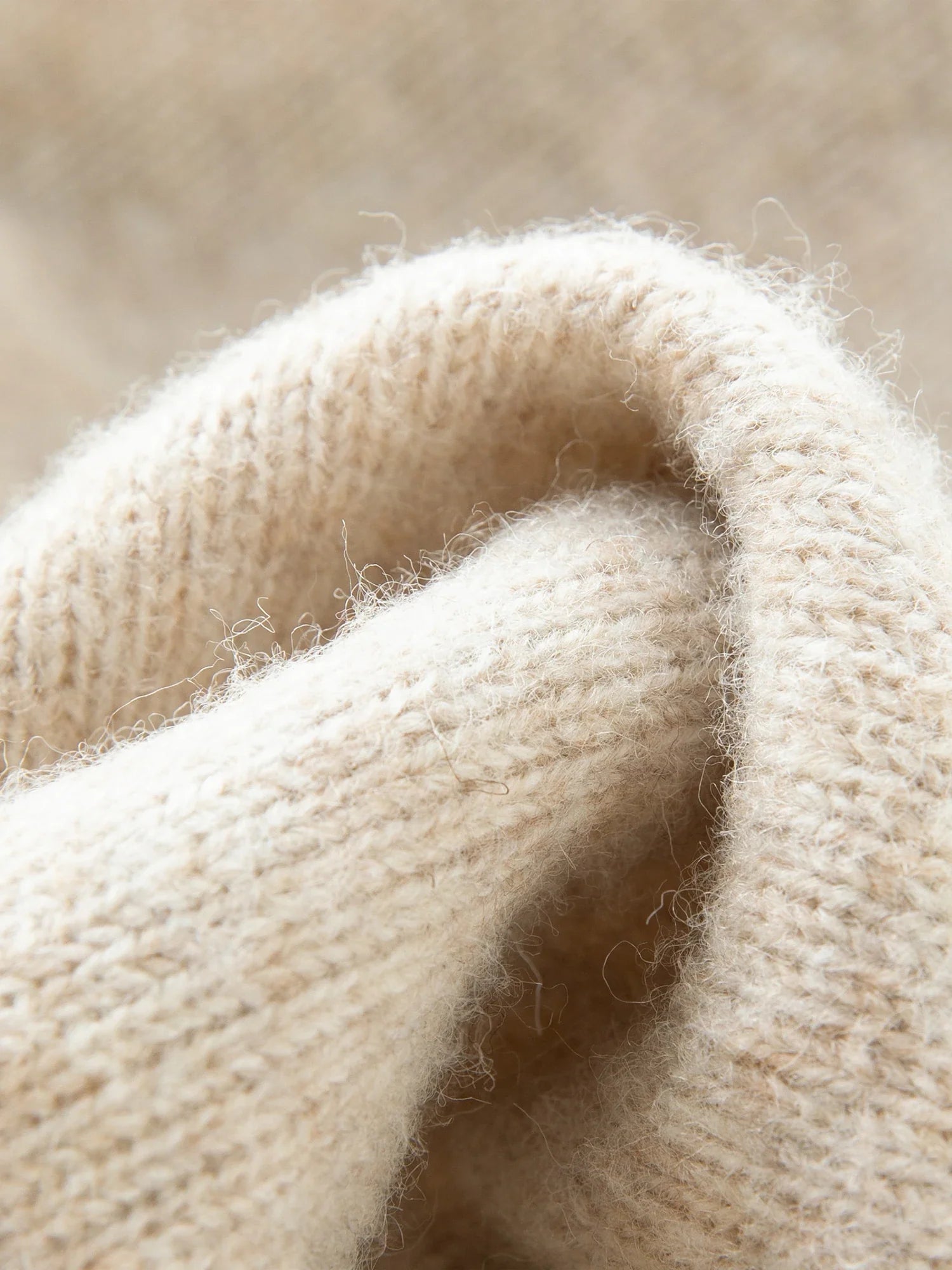 Blend Knit Cardigan With Wool Buttons