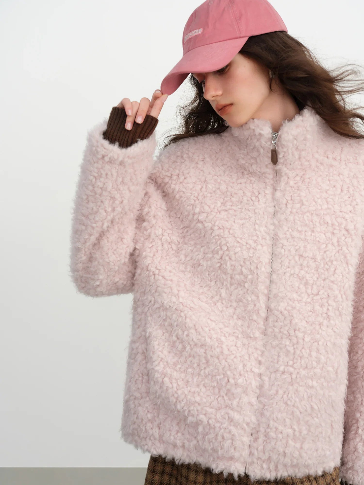 Short Light Fur Jacket