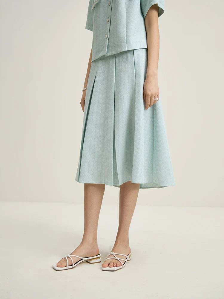 Elegant Classic Top and Skirt Set