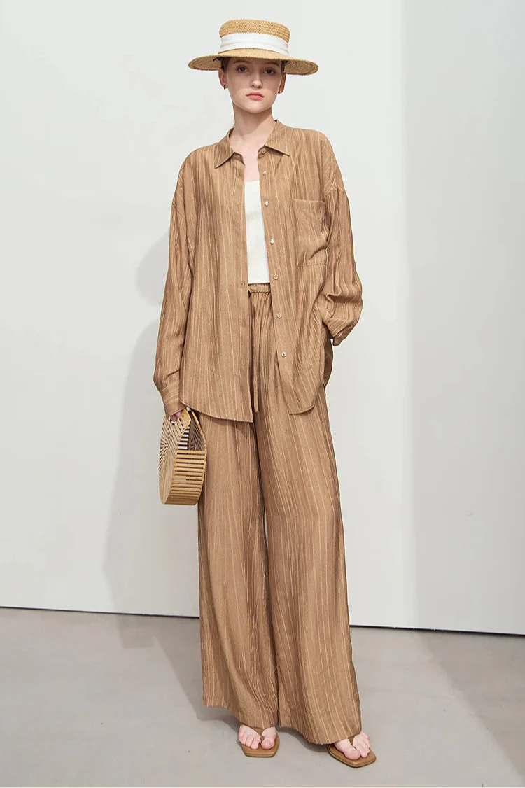 Minimalism Loose Shirt and Pants Set