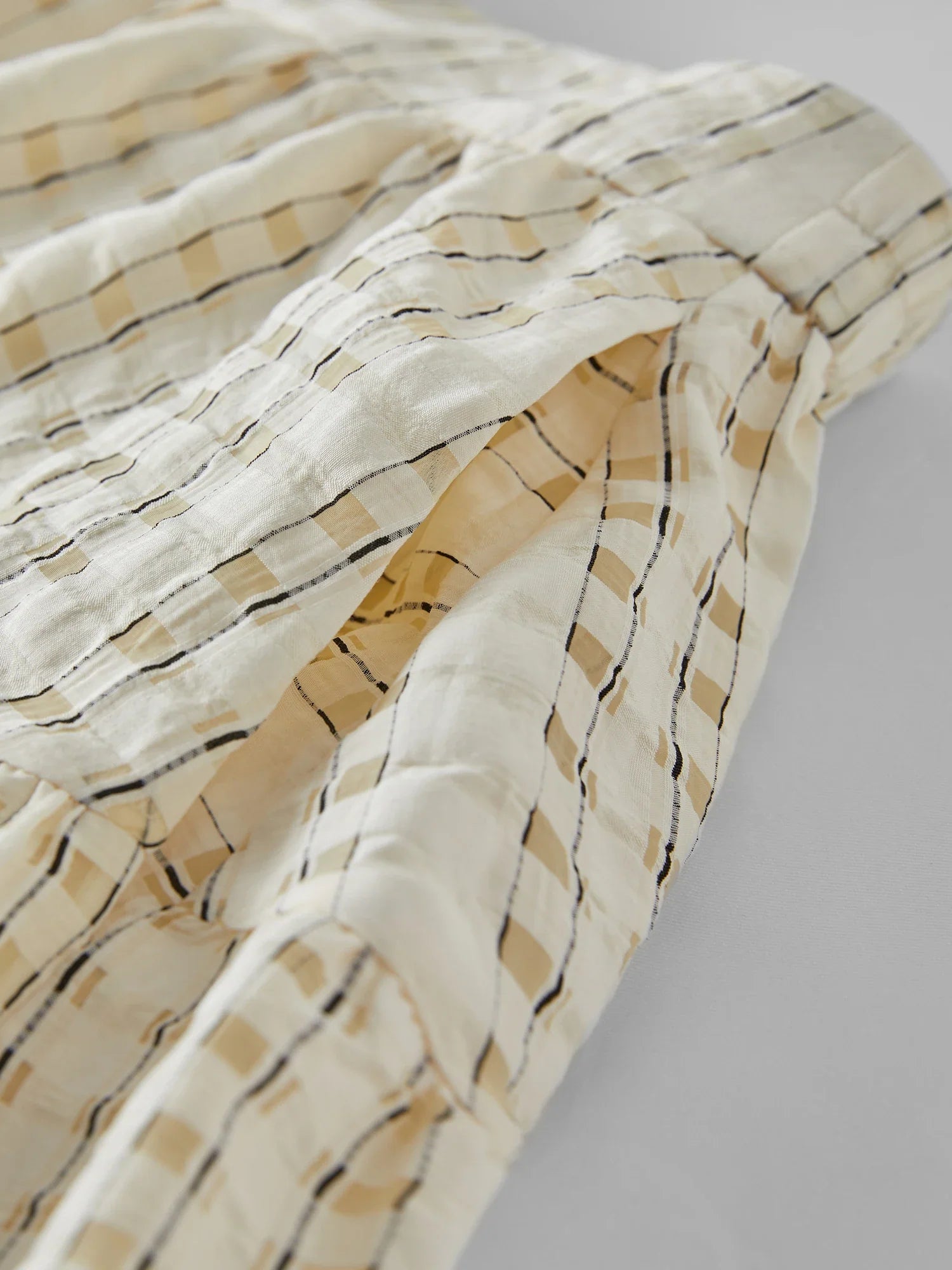 Texture French Fashion Beige Top and Skirt