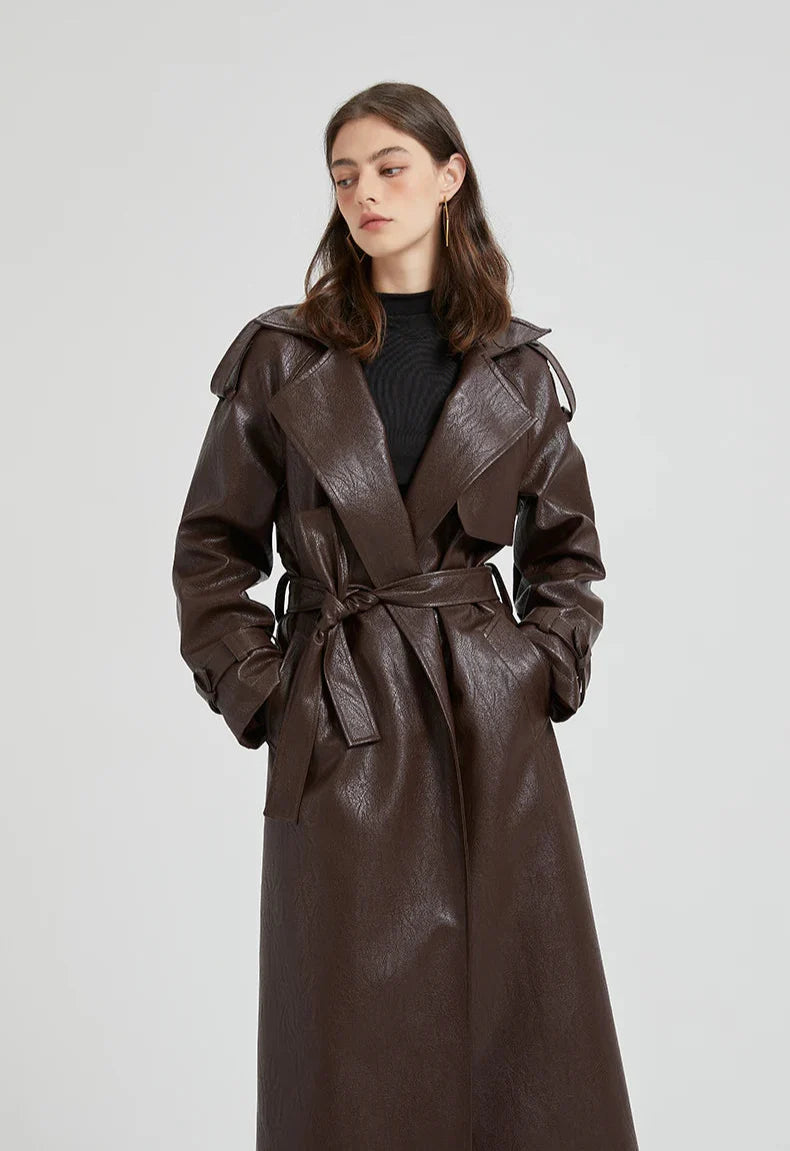 Long Leather Coat
