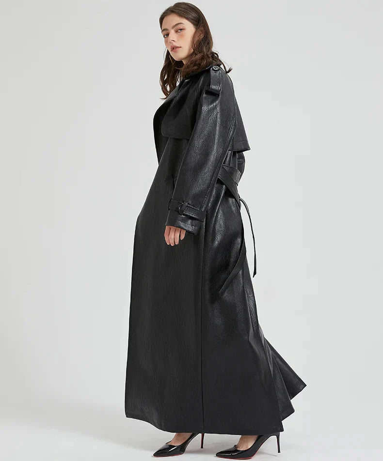 Long Leather Coat