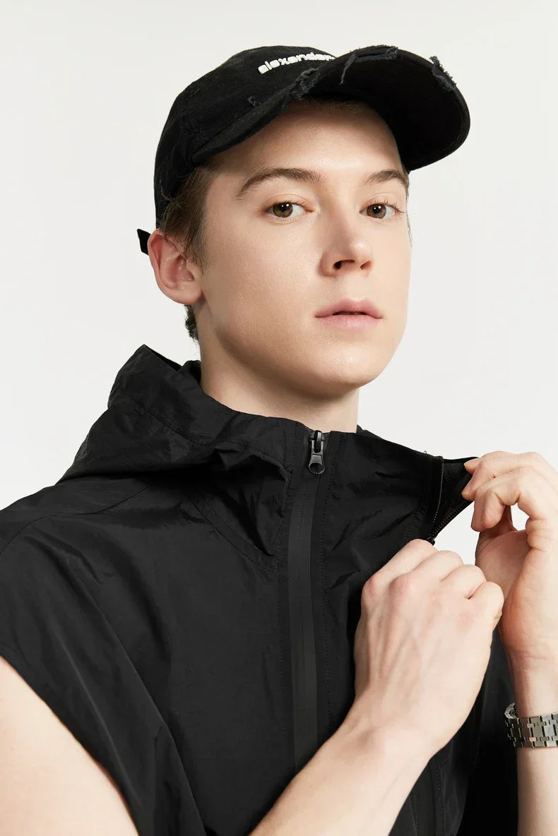 Double Zipper Cargo Lightweight Vest