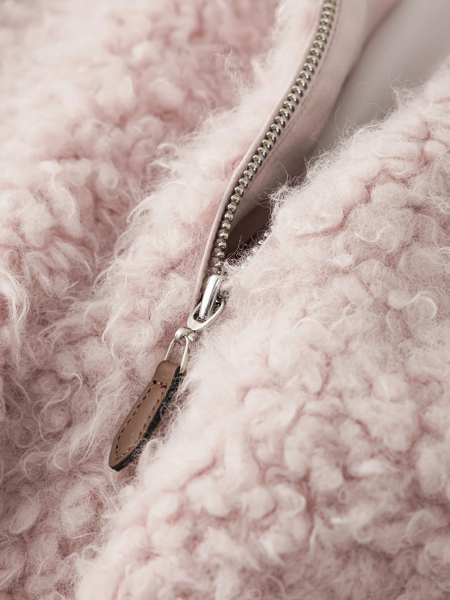 Short Light Fur Jacket