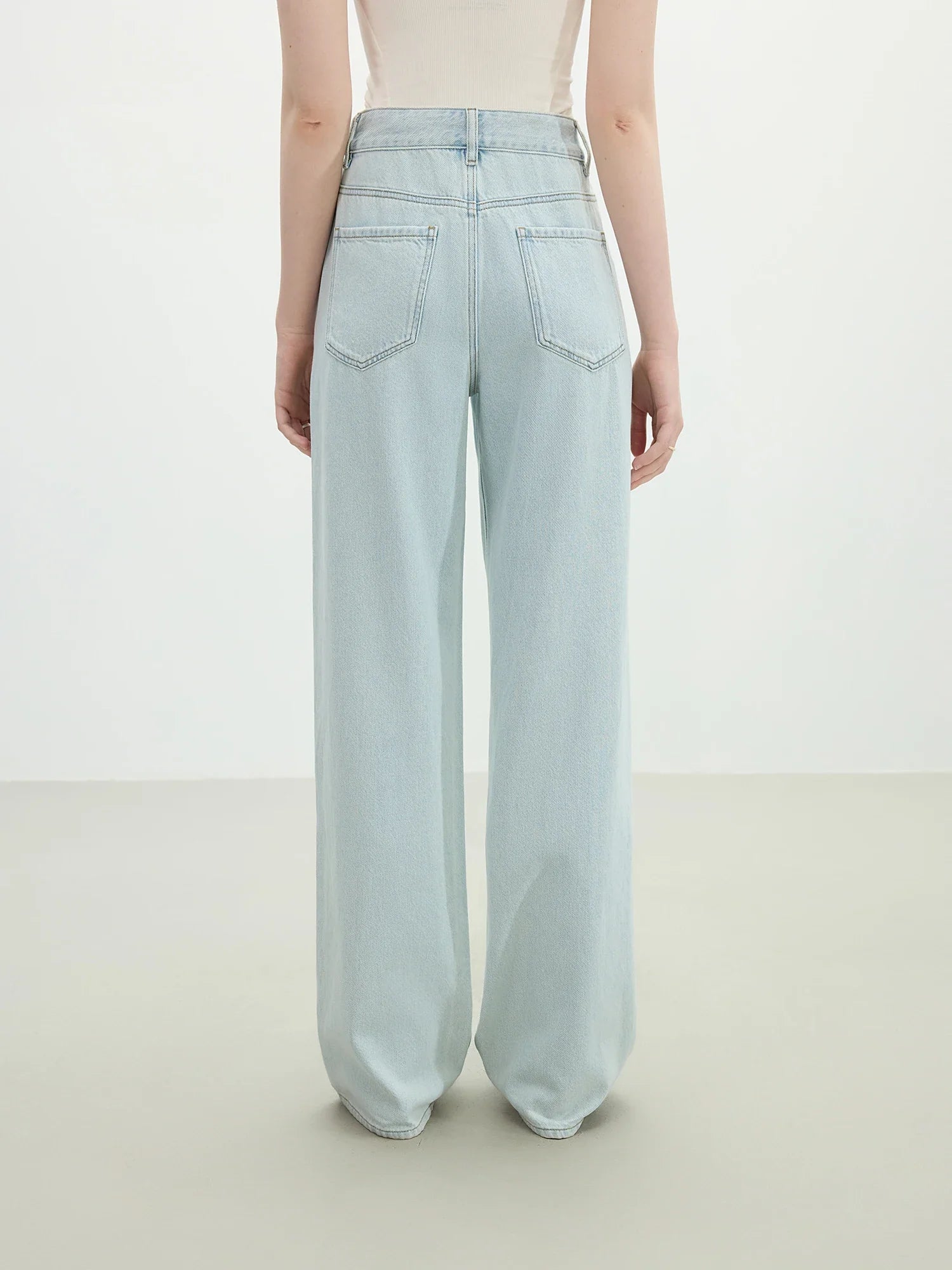 High Waist Straight Jeans