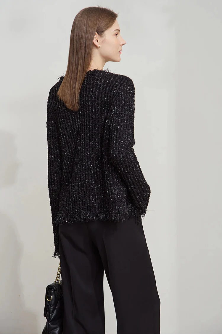 Minimalist Tassel Cardigan