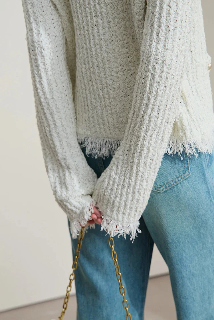 Minimalist Tassel Cardigan