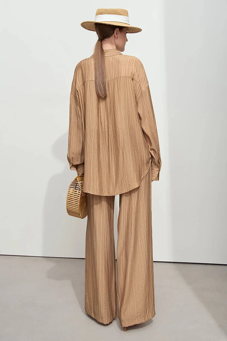 Minimalism Loose Shirt and Pants Set