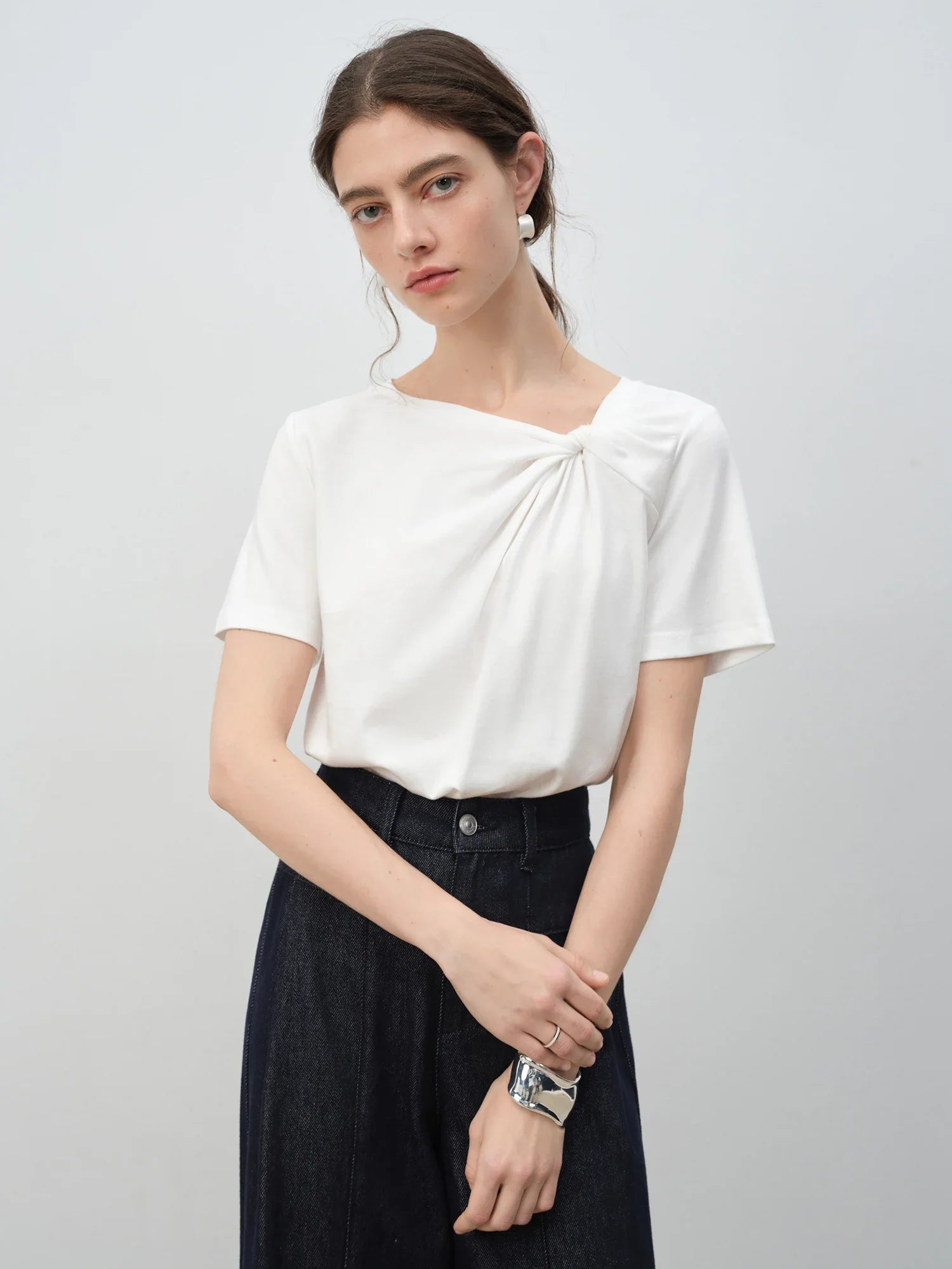 Short Sleeve Twisted T-Shirt