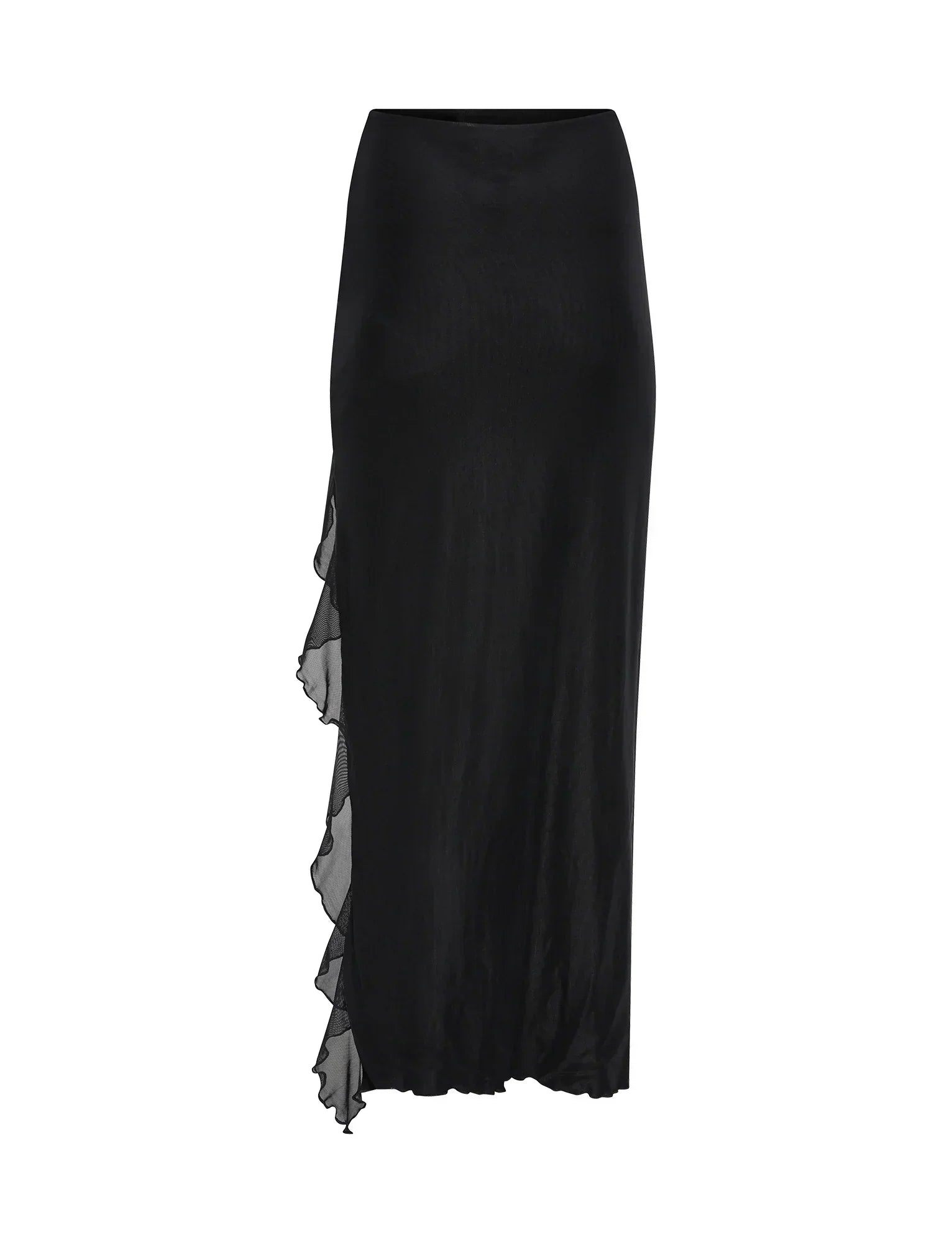 Casual black crop top with skirt