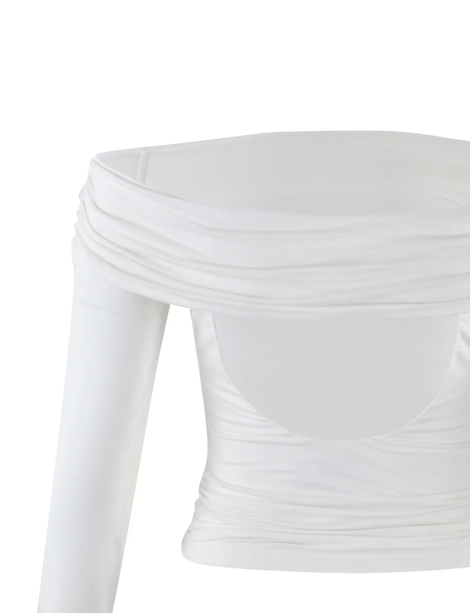 Chic back hollow of shoulder top