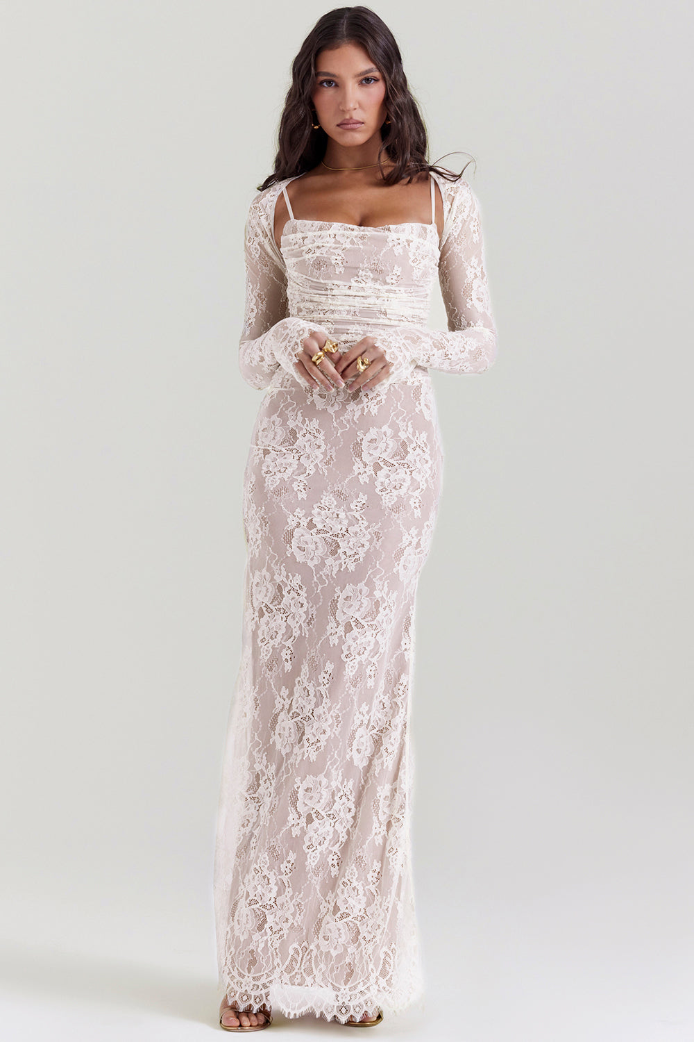 Lace maxi dress