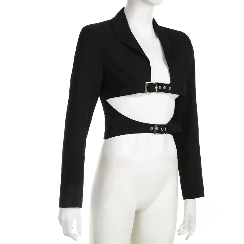 Lapel Midriff baring top