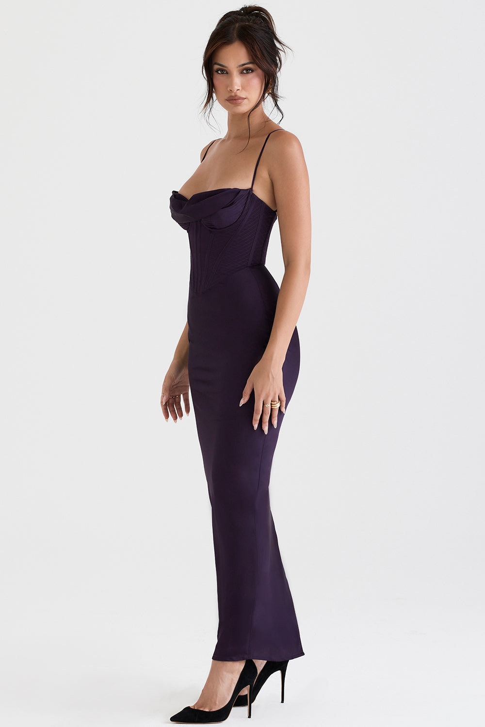 Elegant corset maxi dress