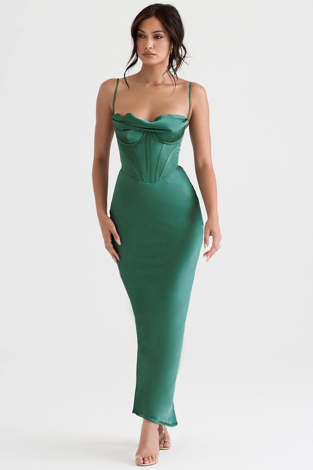 Elegant corset maxi dress