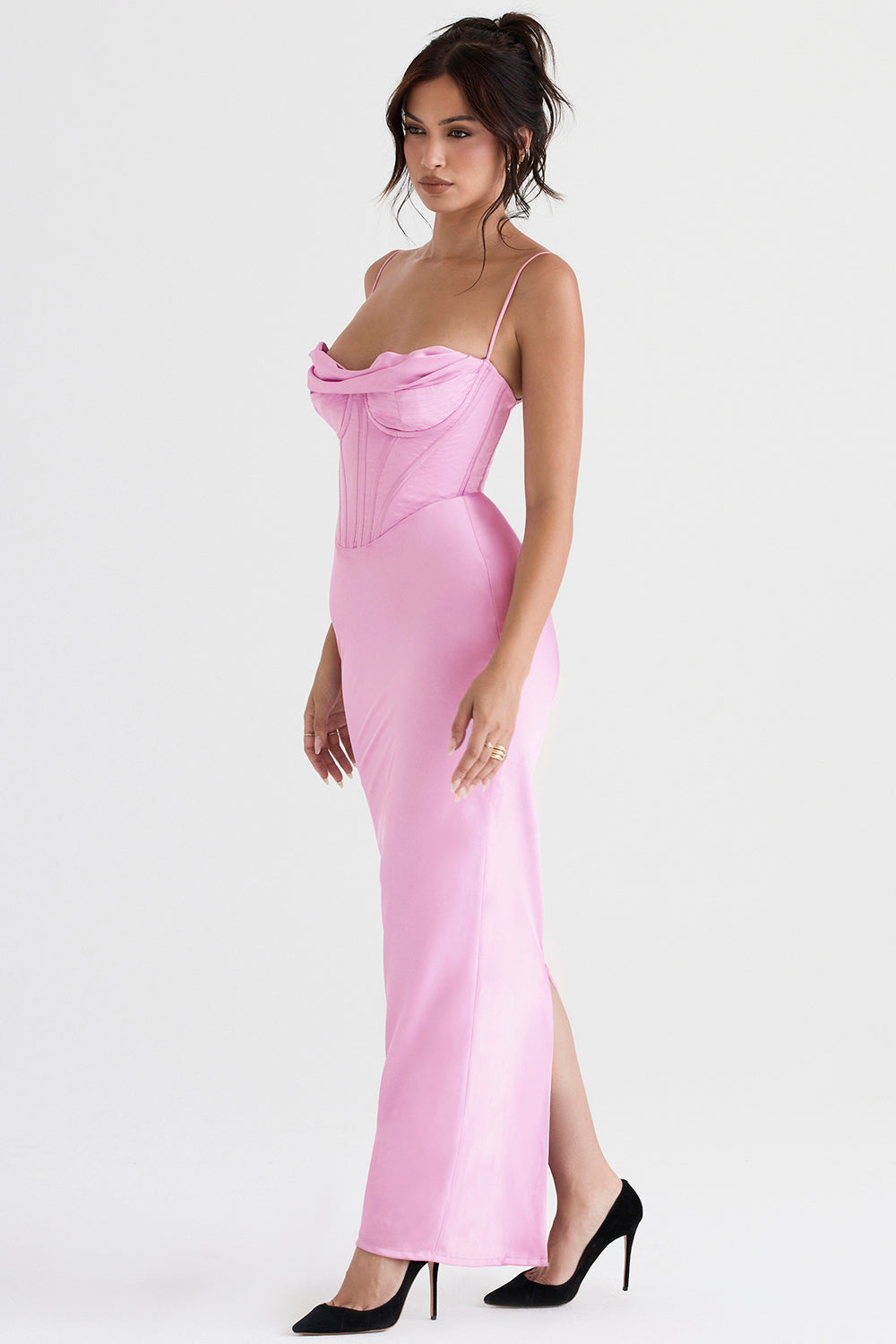 Elegant corset maxi dress