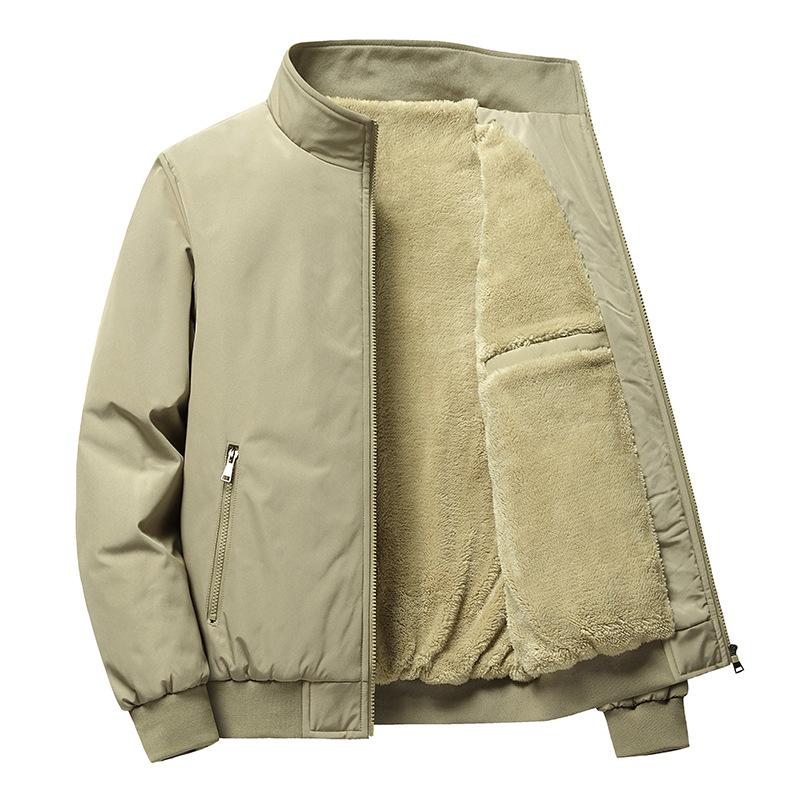 Light jacket with fur for men