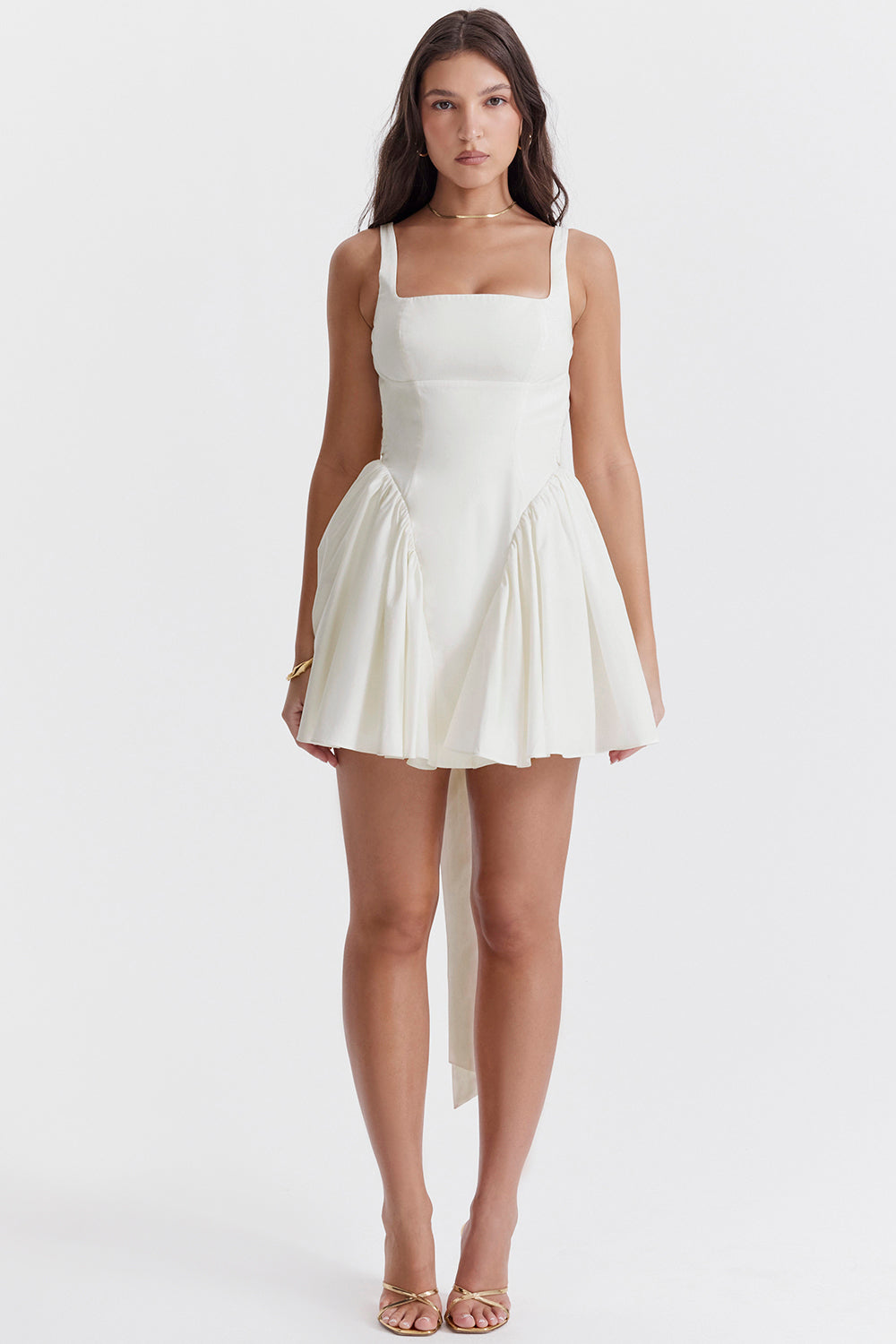 Mini dress with bow